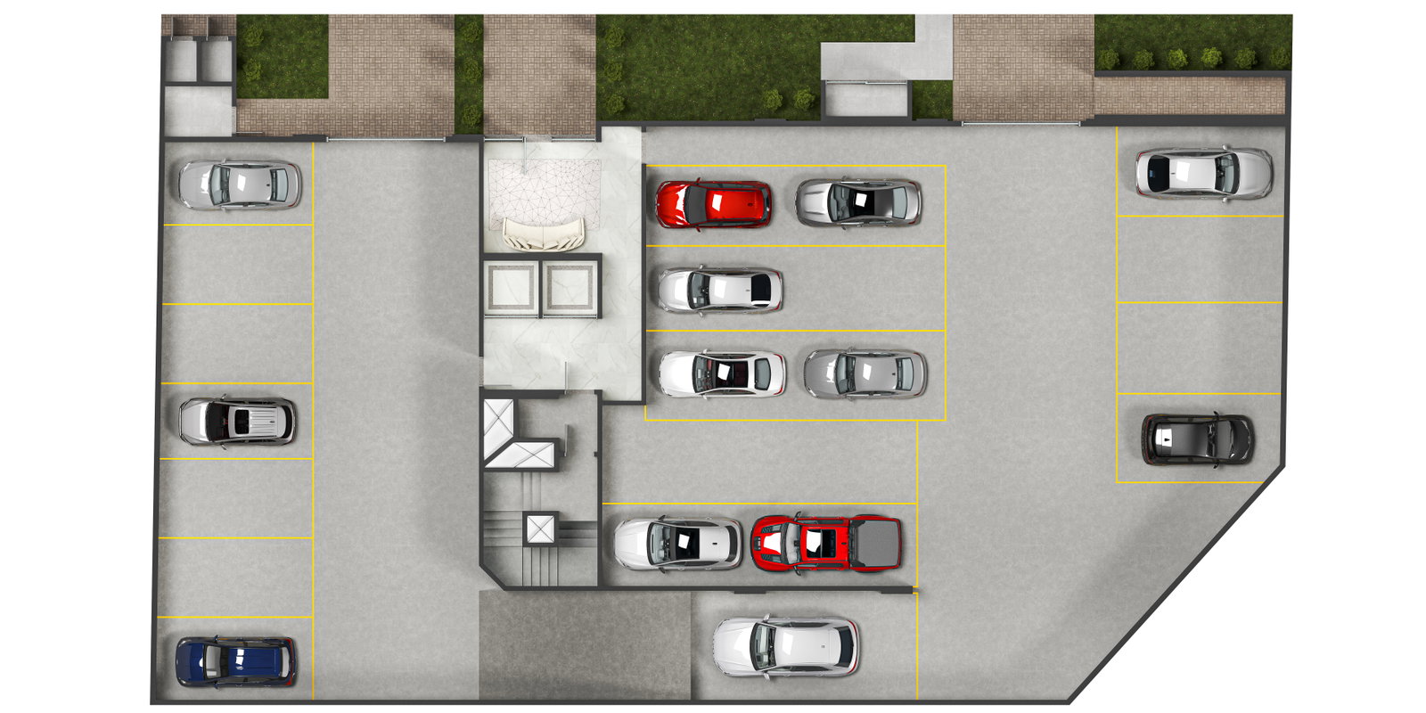 Planta Garagem (1 de 3) do Champs Elysees