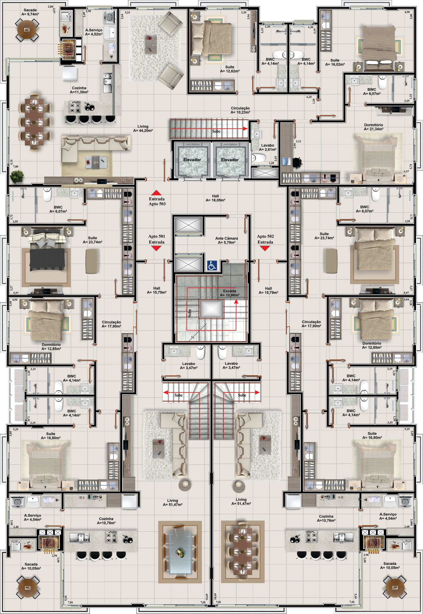 Planta 3 de Palazzo Residence