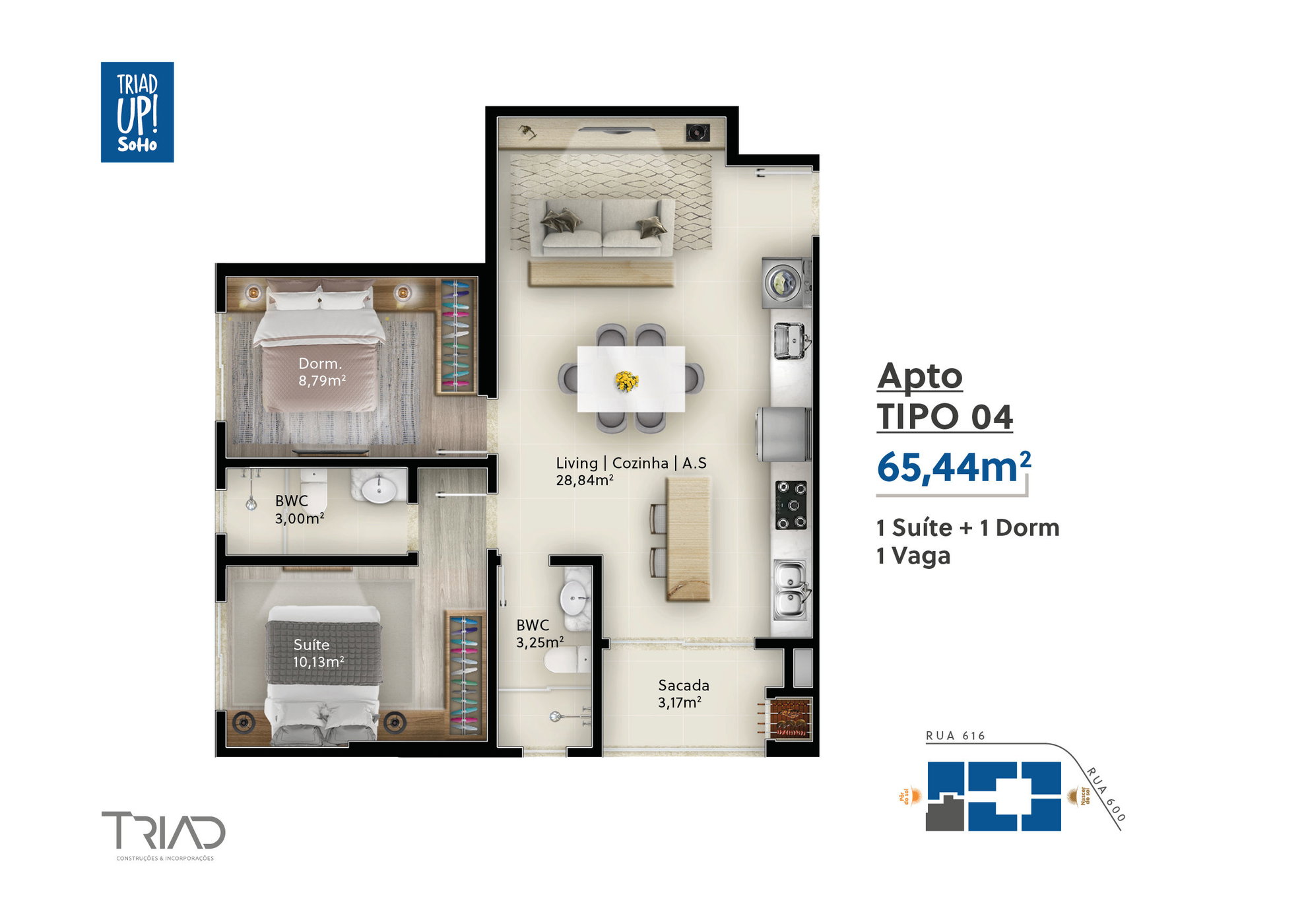 Planta 4 de Triad Up! SoHo
