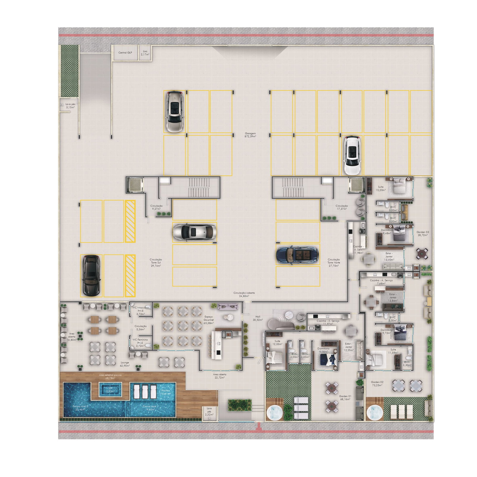 Planta 3 de Antúrios Residence