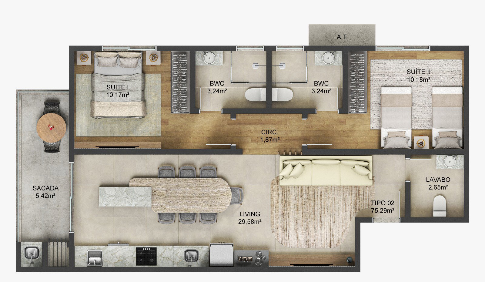 Planta 4 de Safira Residence