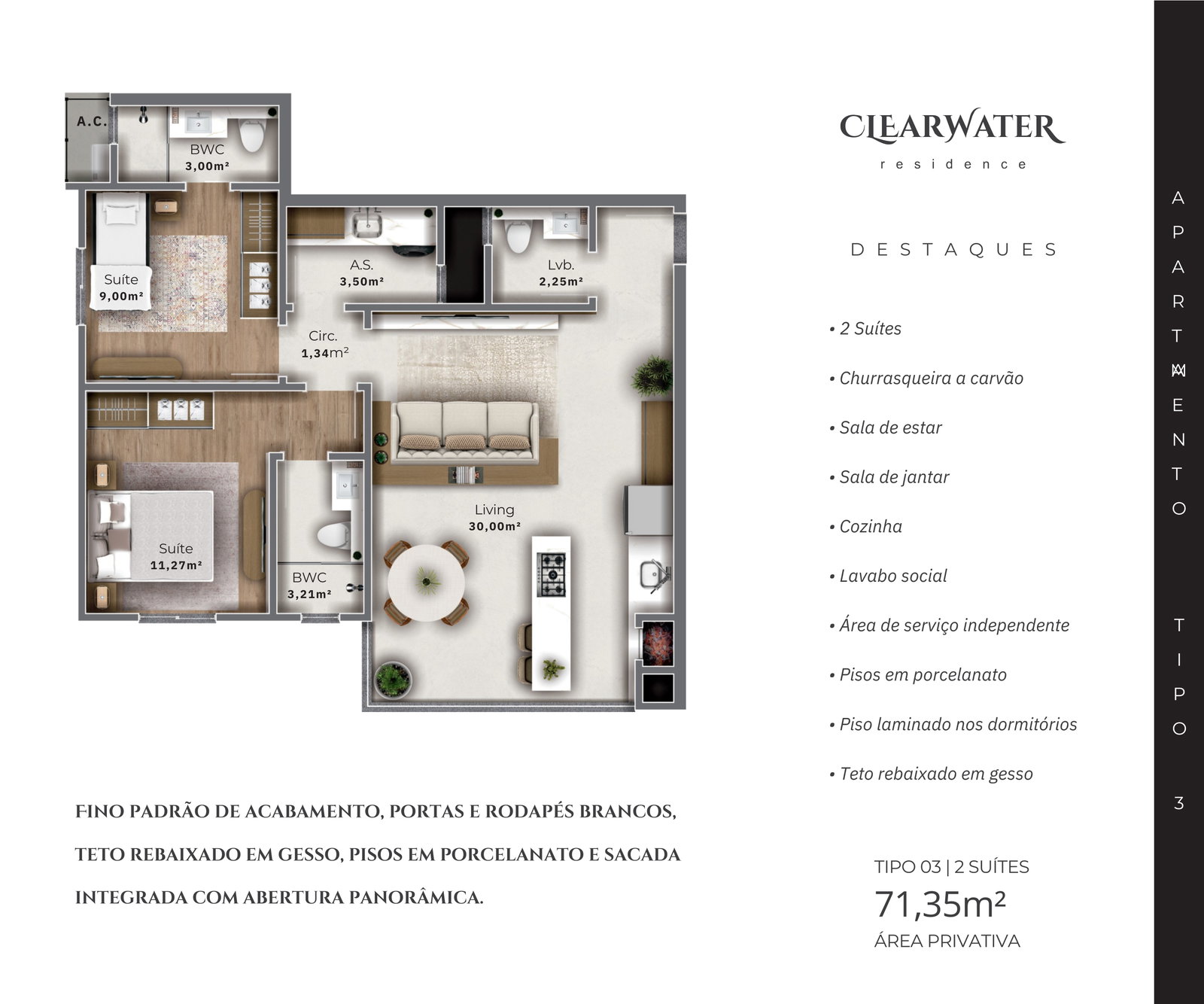 Planta 3 de Clearwater Residence
