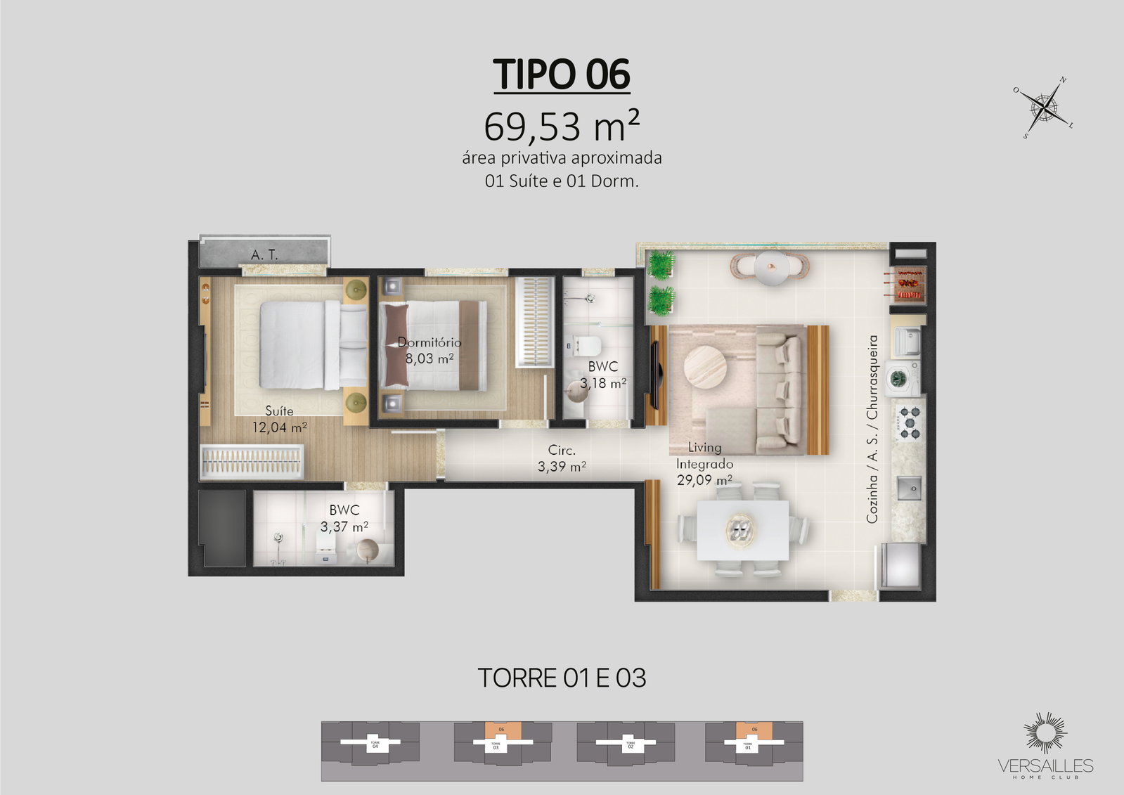 Planta 11 de Versailles Home Club