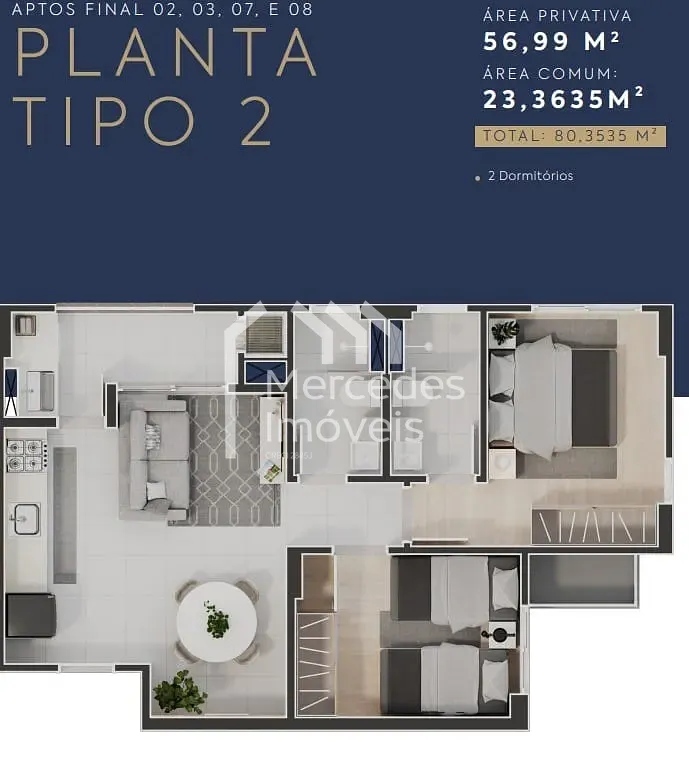 Foto 31 de Apartamento com 1 suíte + 1 dormitório à venda, 56,99m² Cordeiros, Itajaí, SC