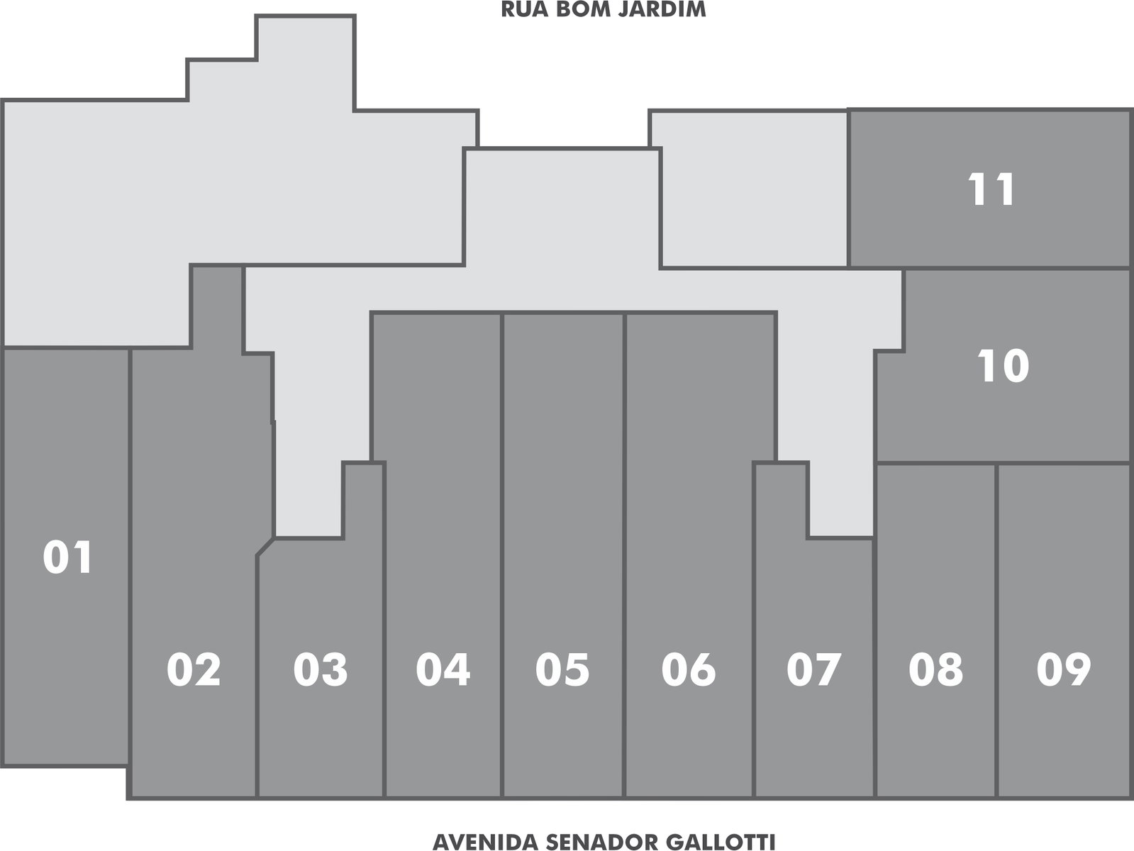 Planta 1 de Salas Comerciais Symphony