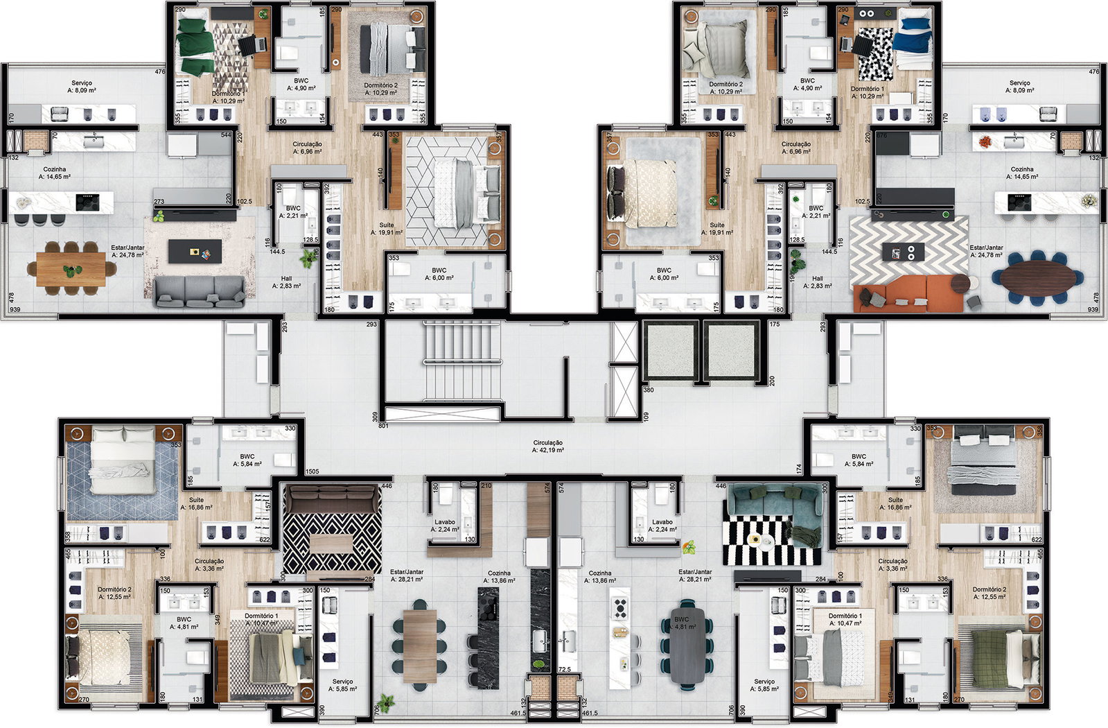 Planta 3 de Millennium Park Residence