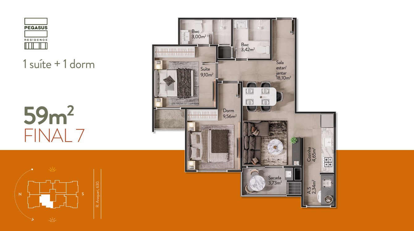 Planta 9 de Pegasus  Residence