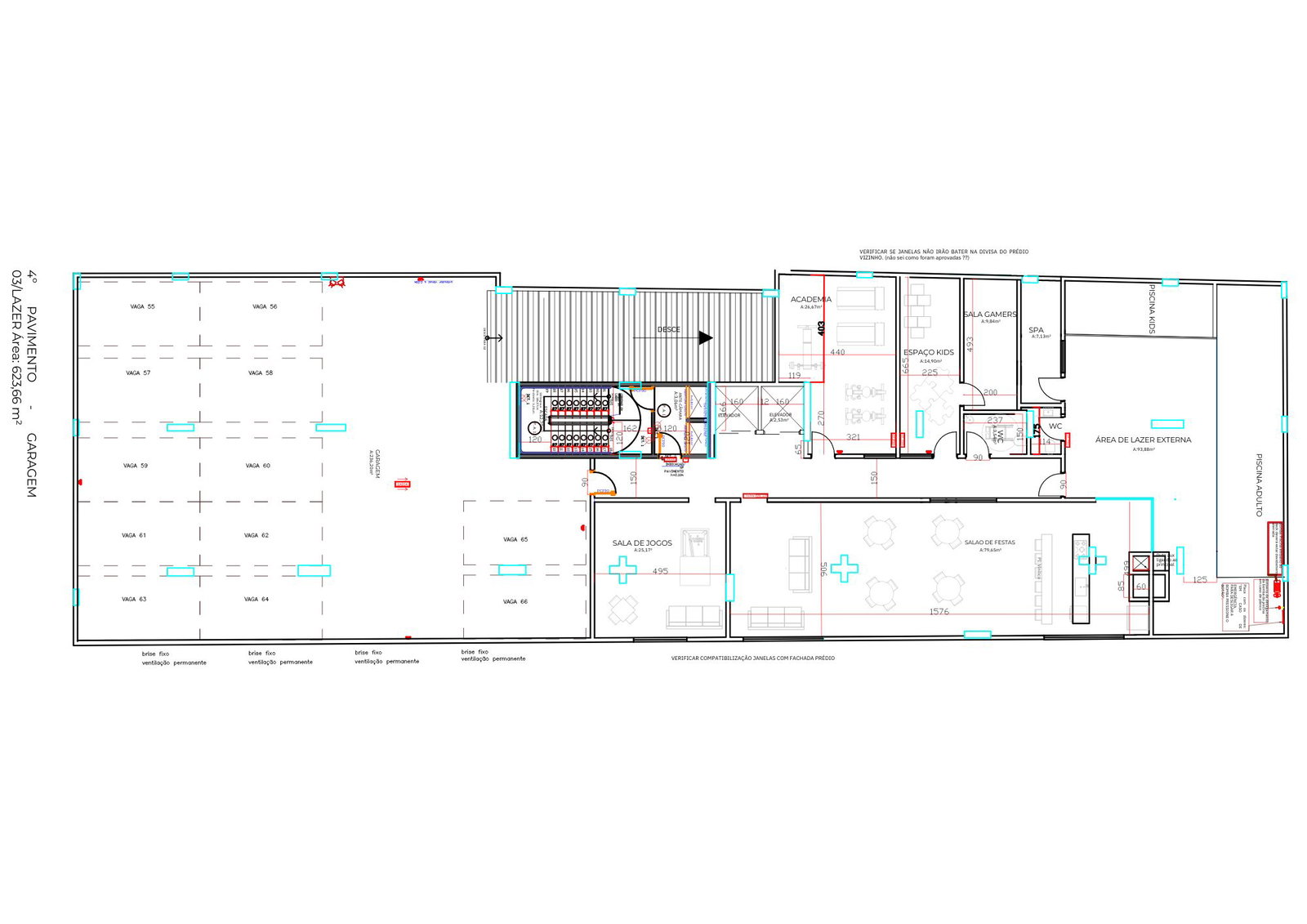Planta Garagem · 4º Pavimento do Dubai Residence
