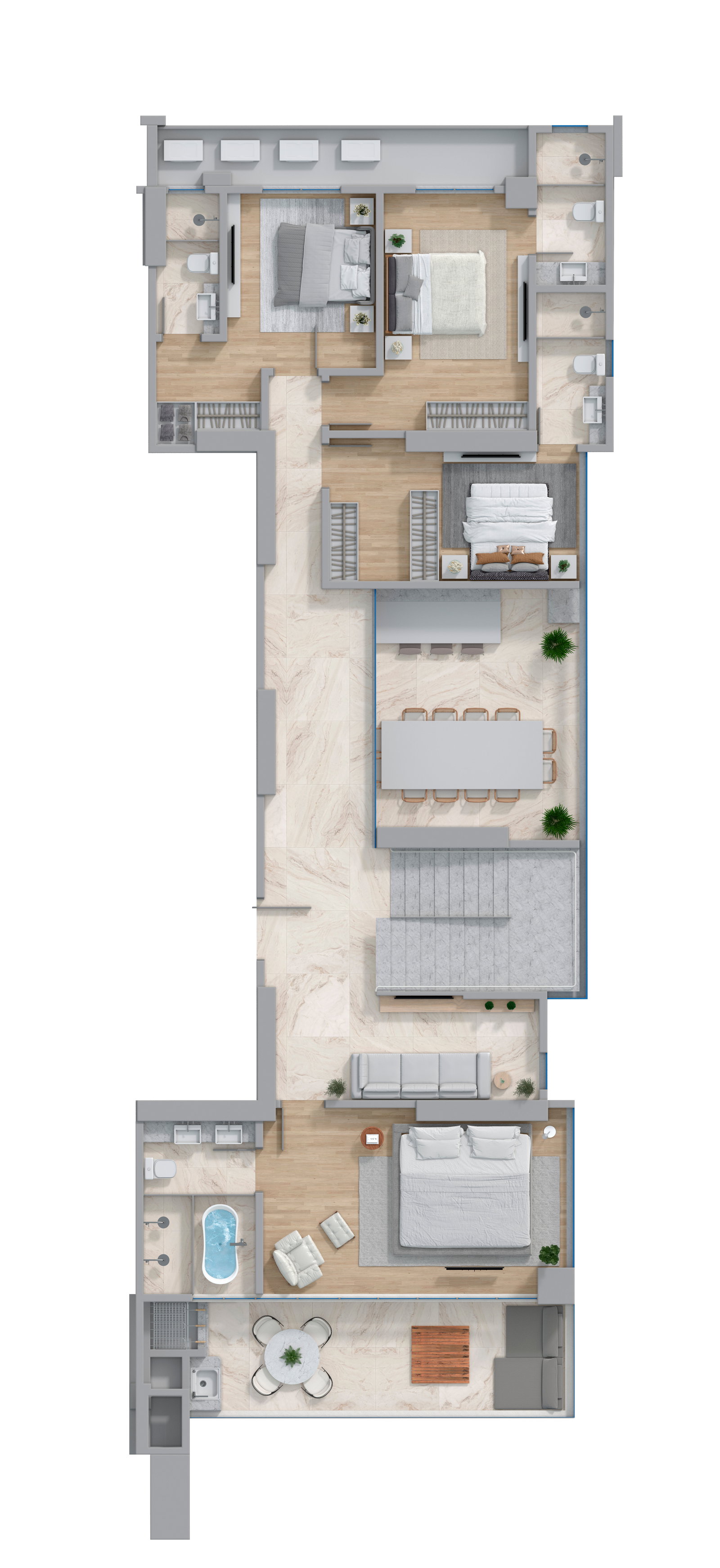 Planta 4 de Legacy Vertical Home