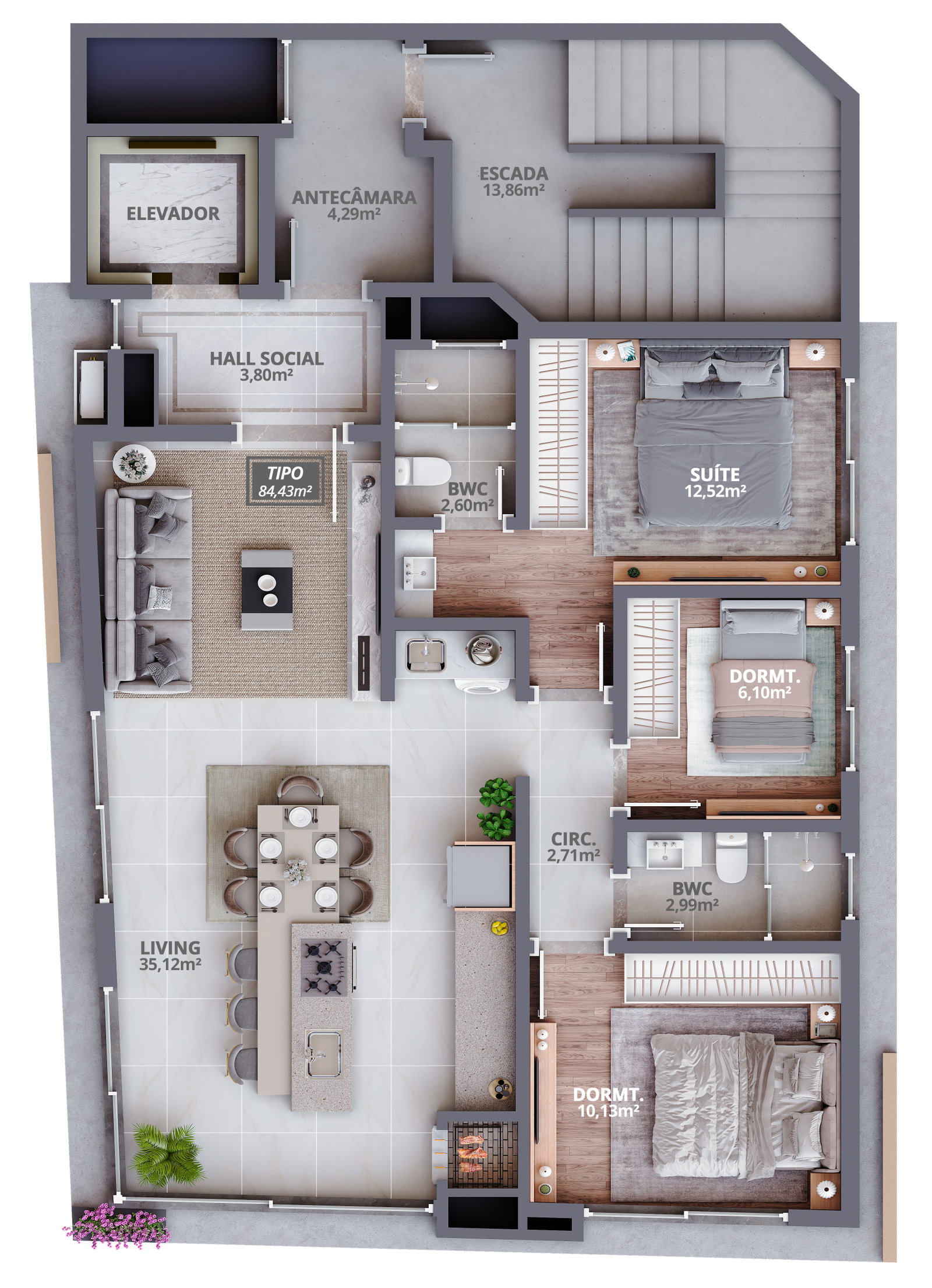 Planta 3 de Aloha Residencial