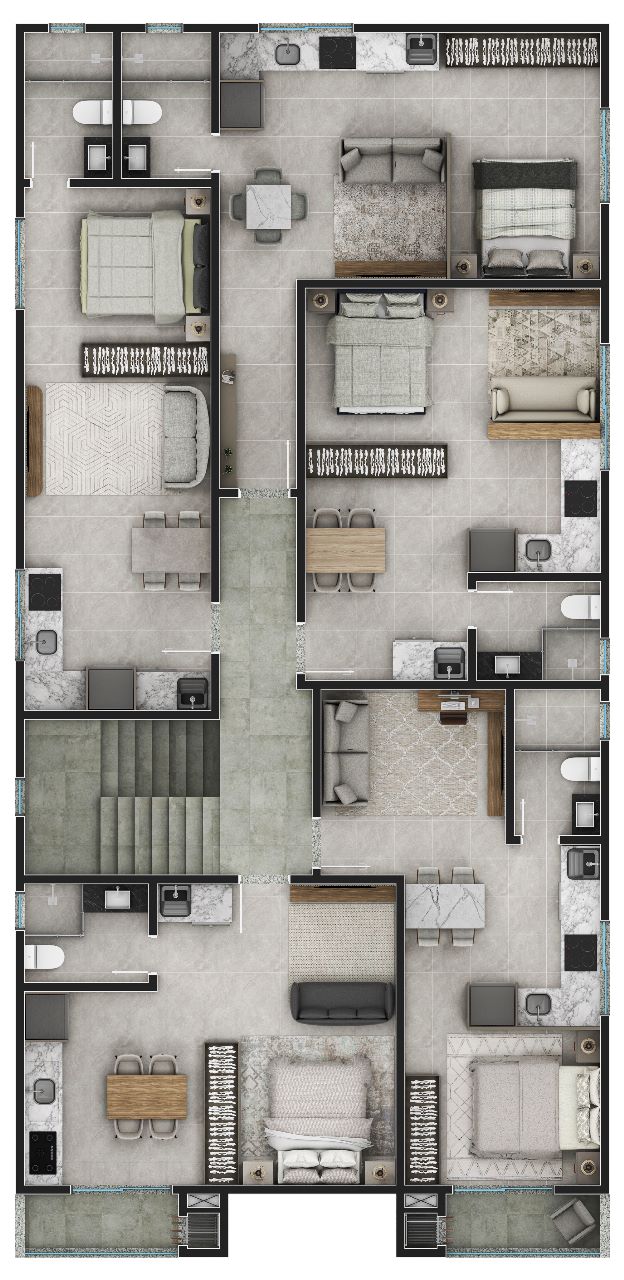 Planta 1 de Residencial Serena