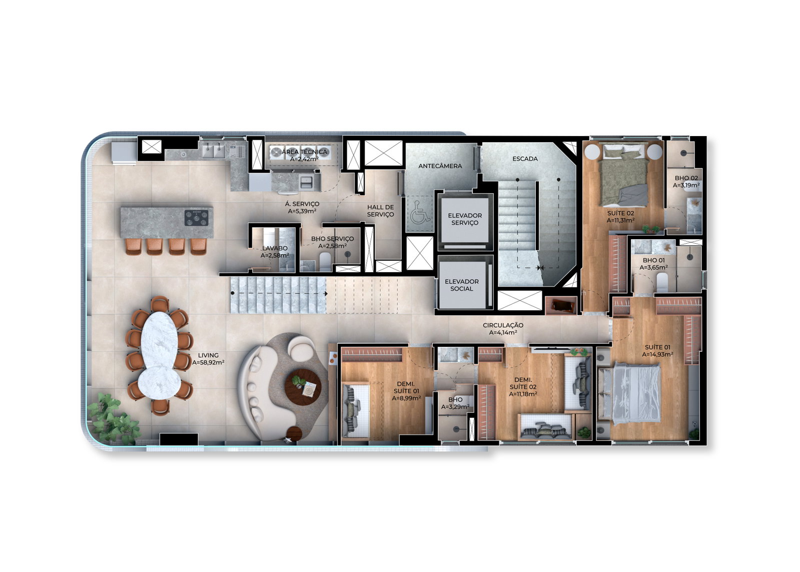 Planta 6 de Quantum - Rua 2850
