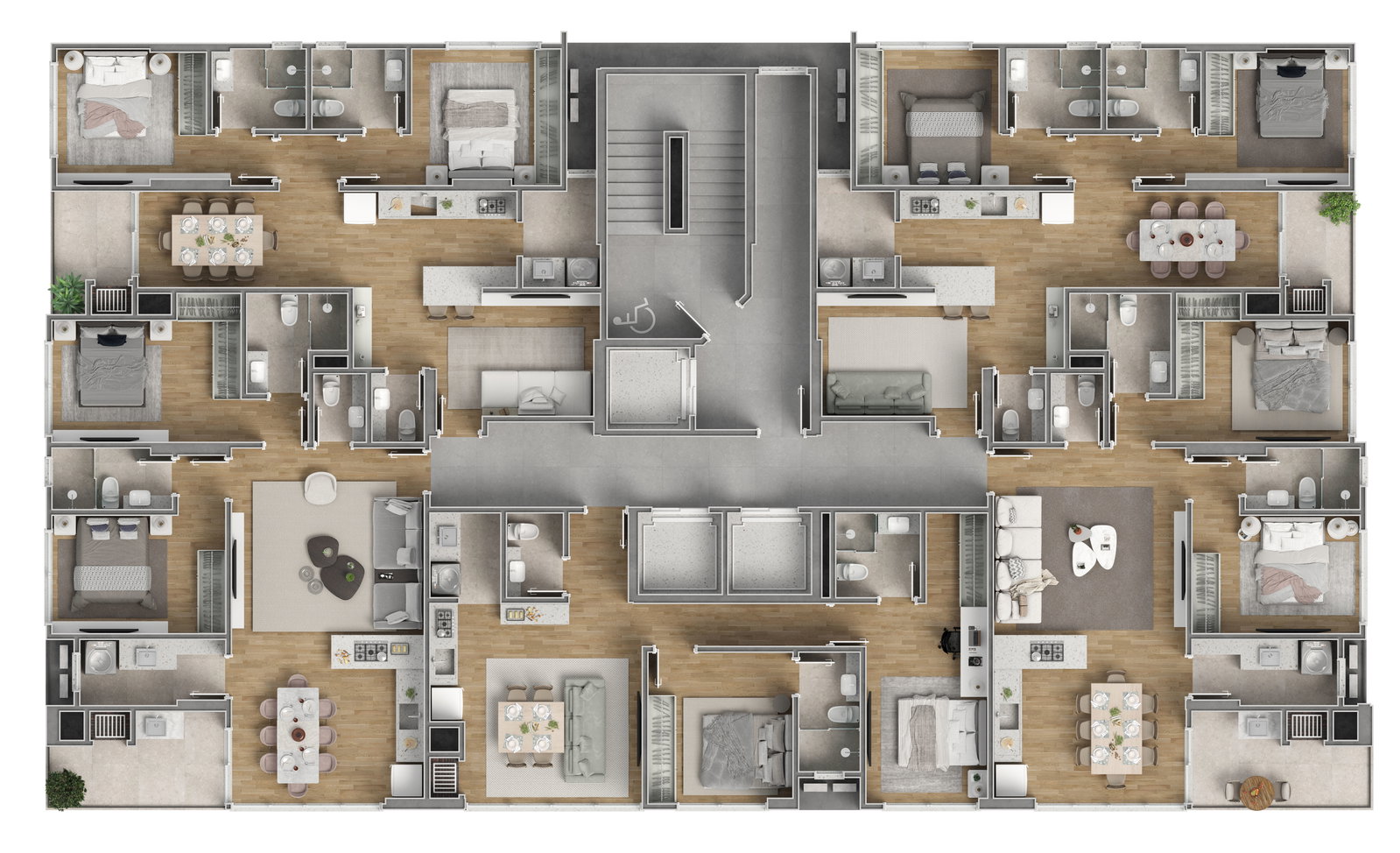 Planta 1 de Vega Apartments
