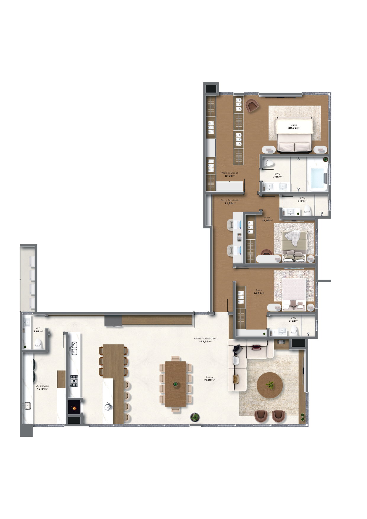 Planta 4 de Residencial Splendore