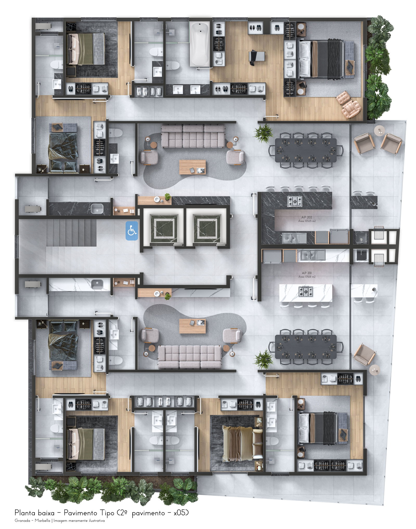 Planta 3 de Residencial Marbella
