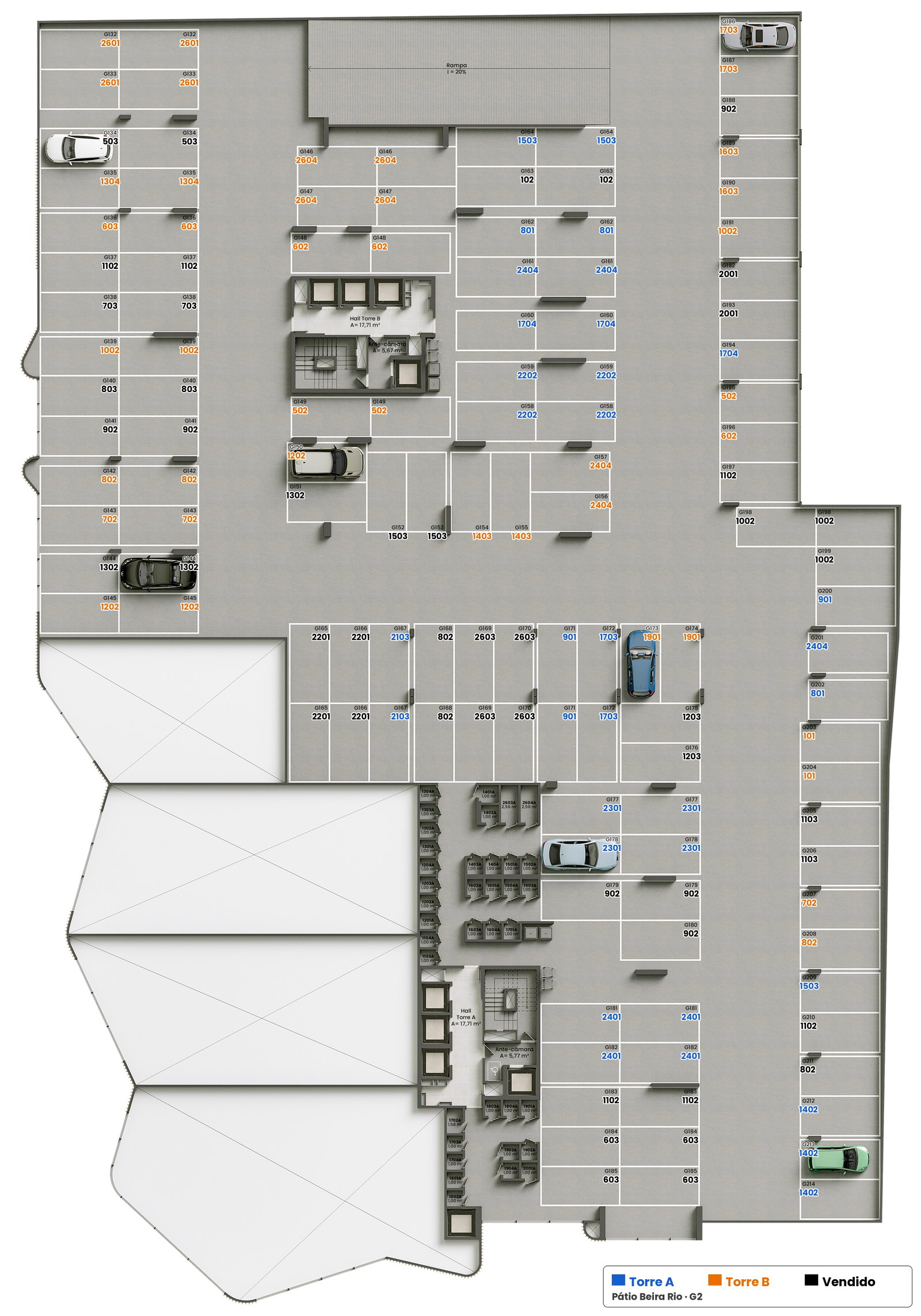 Planta 28 de Pátio Beira Rio