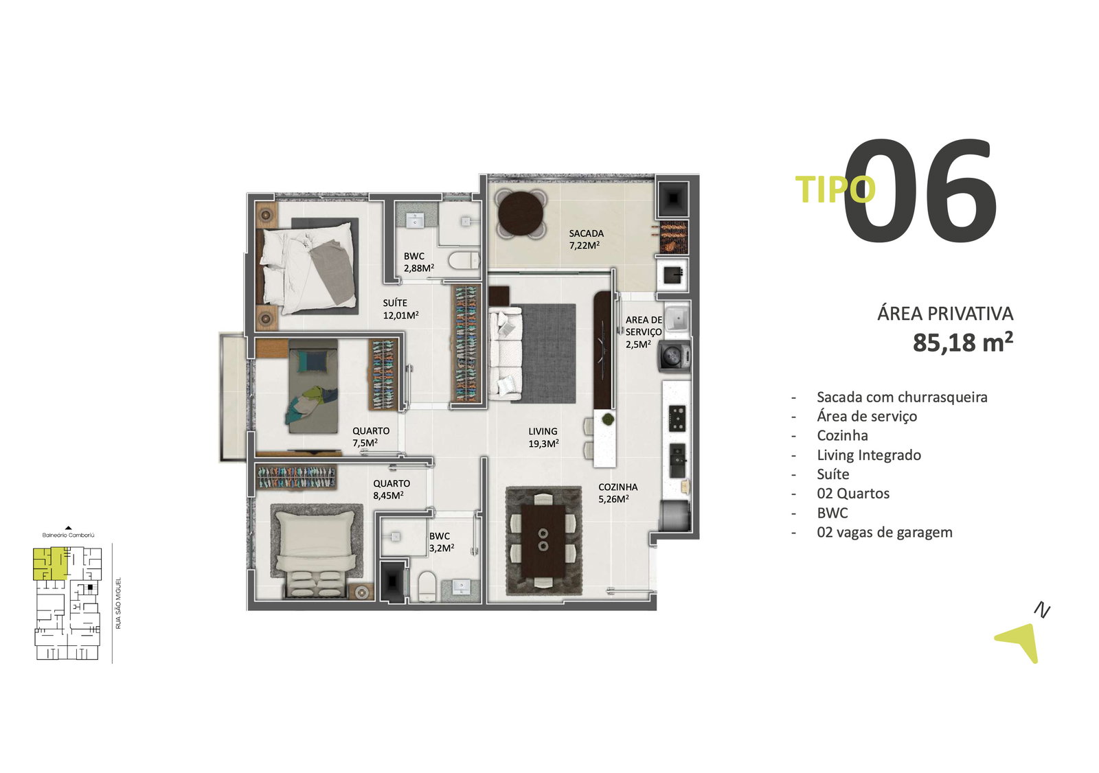 Planta 6 de Residencial Green Tower