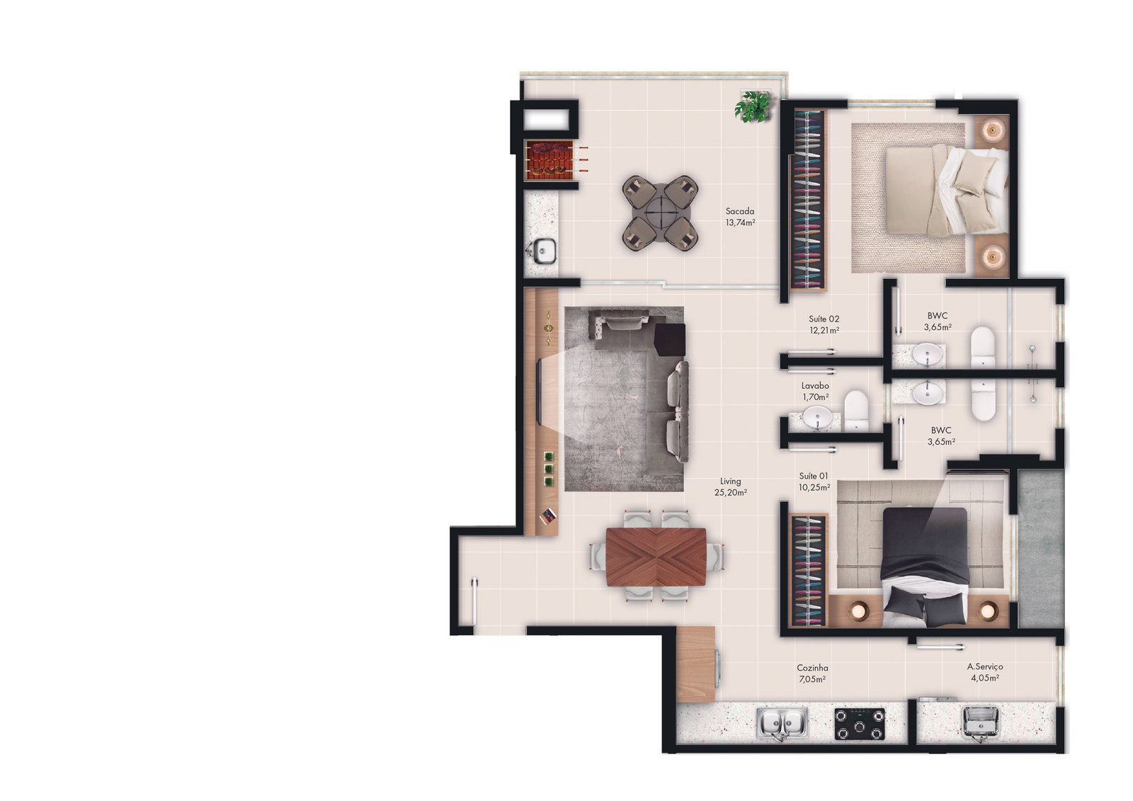 Planta 7 de Portal 246 Residence