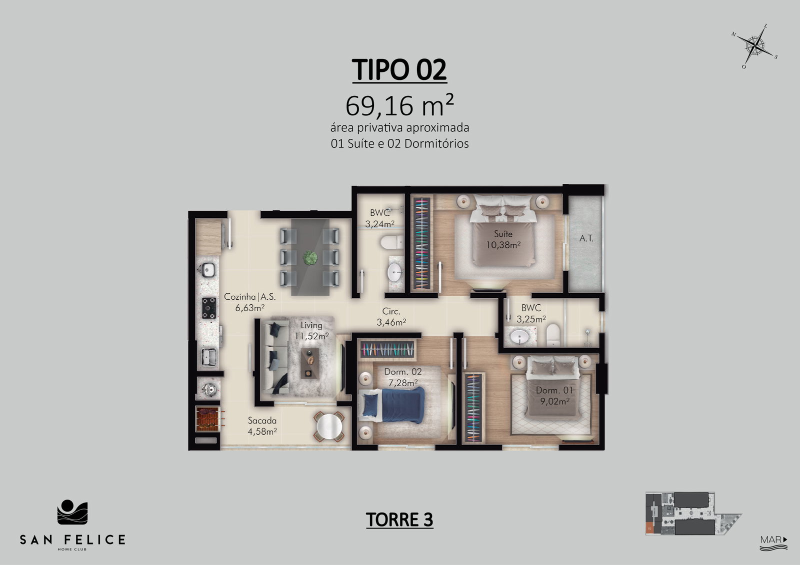 Planta 21 de San Felice Home Club