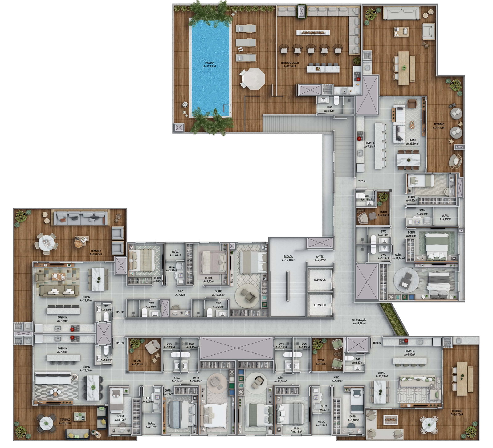 Planta 13 de Costa Club