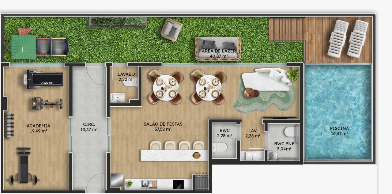 Planta Lazer do Green Coast