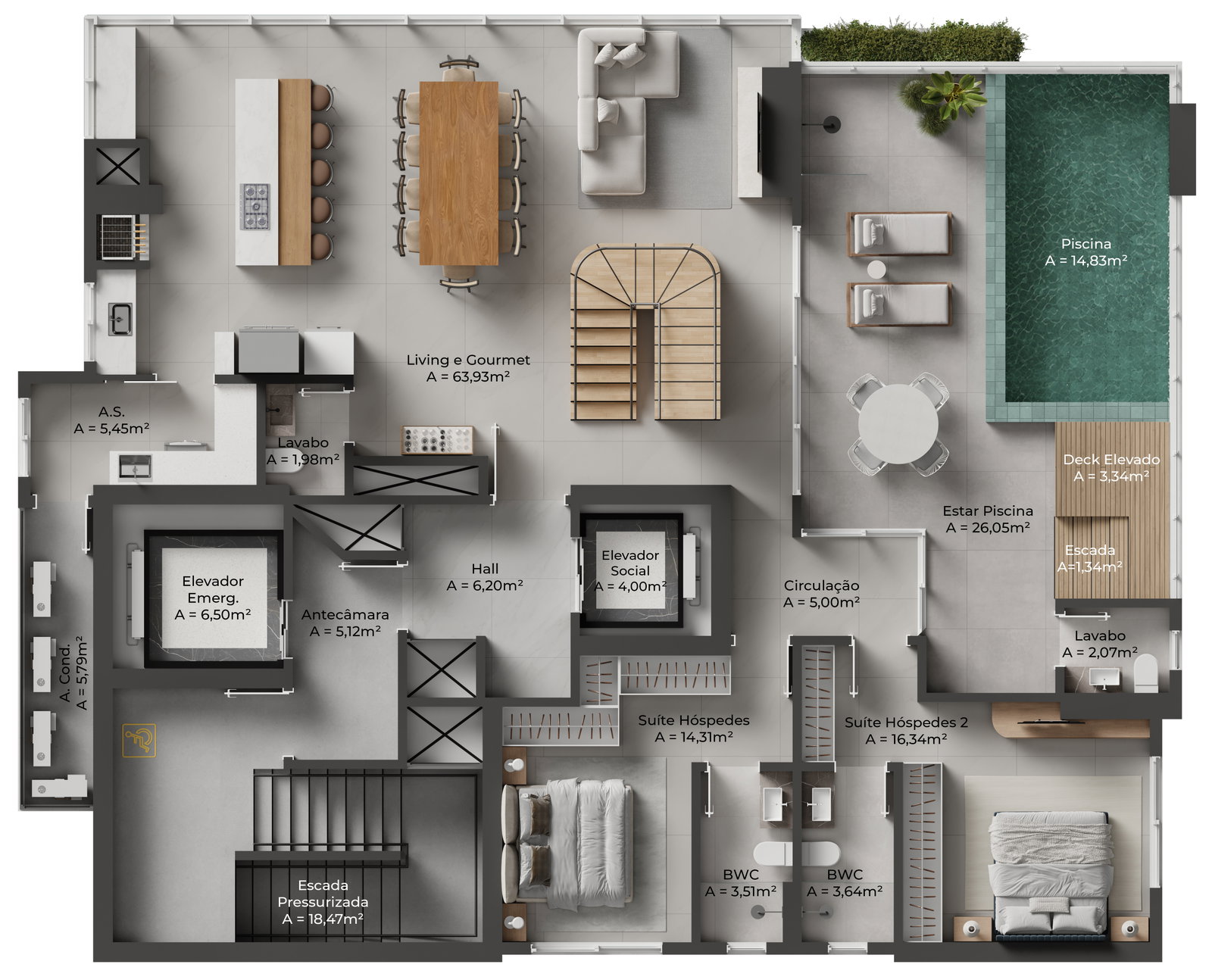 Planta 6 de Toscano Residenze