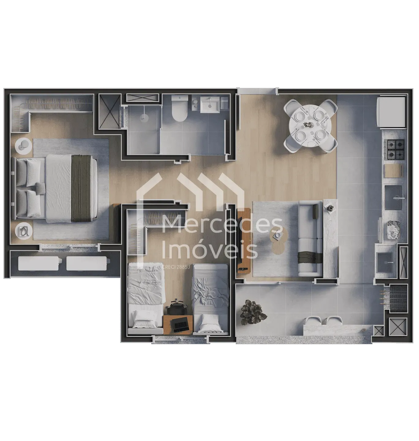 Foto 73 de Apartamento 2 dorms à venda · Cordeiros, Itajaí · URBAN CLUB