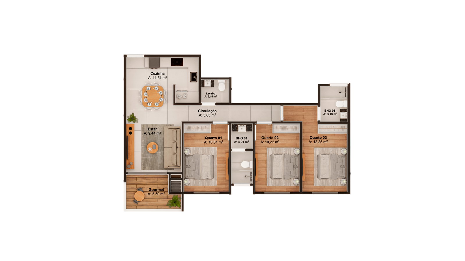 Planta 1 de Arboretto Home Spa