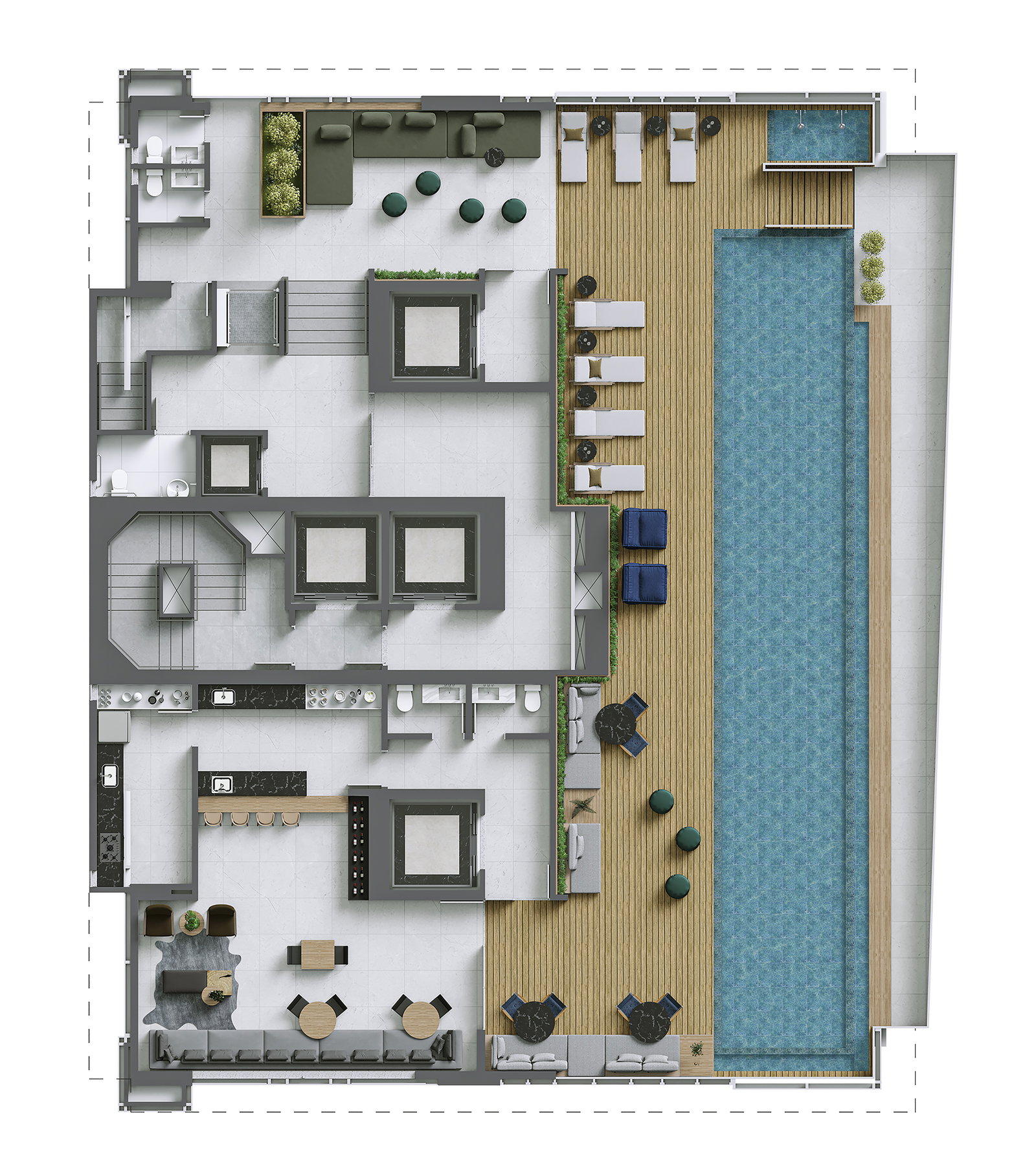 Planta 3 de Harmony Ocean Front