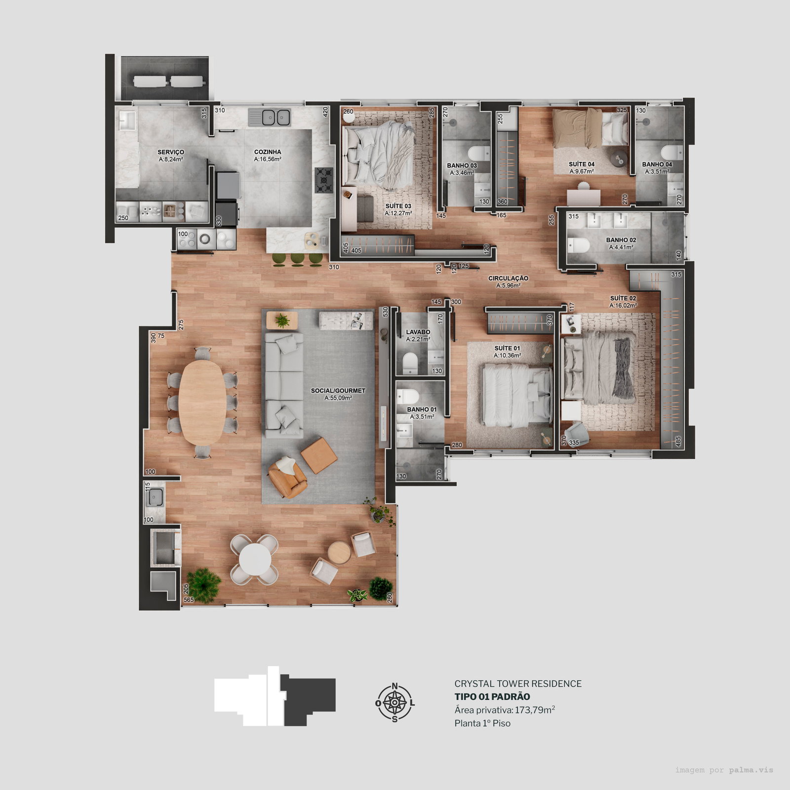 Planta 6 de Diamond Crystal Tower