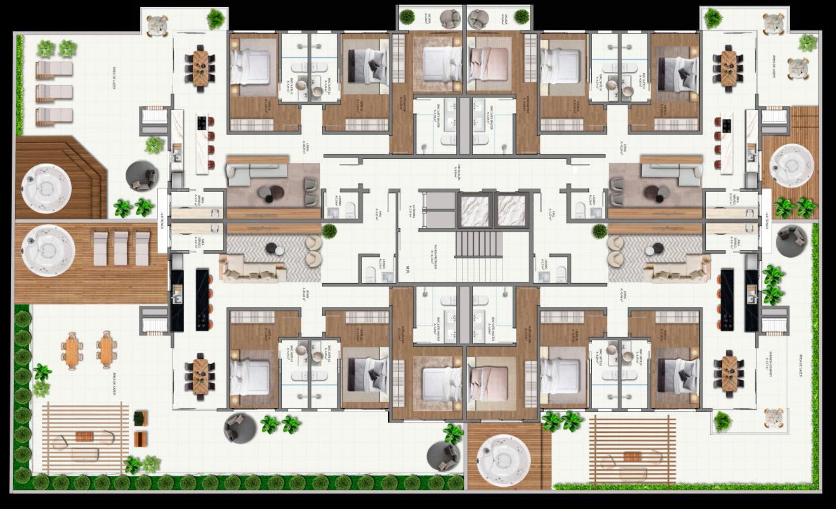 Planta 3 de Number One