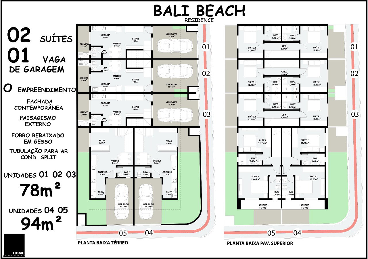 Planta 1 de Bali Beach Residence