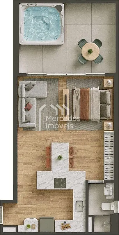 Foto 28 de Apartamento 1 dormitorio com 39.75m² à venda, Viva Park, Porto Belo, SC