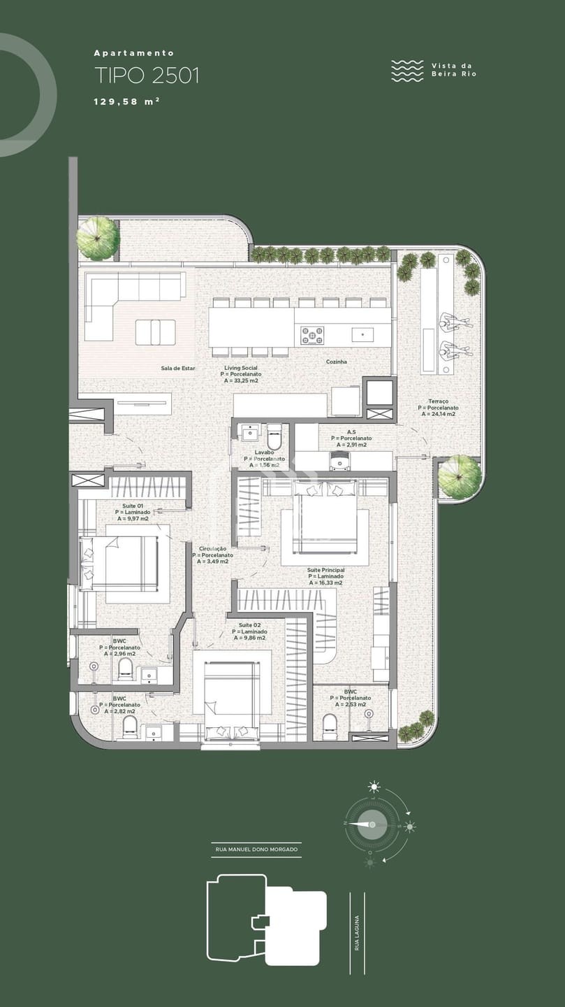 Foto 21 de Apartamento 3 suítes para alugar · Fazenda, Itajaí · LAGUNA 182