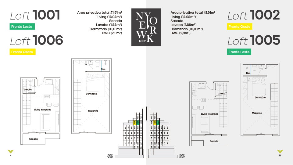 Planta 10 de New York Lofts