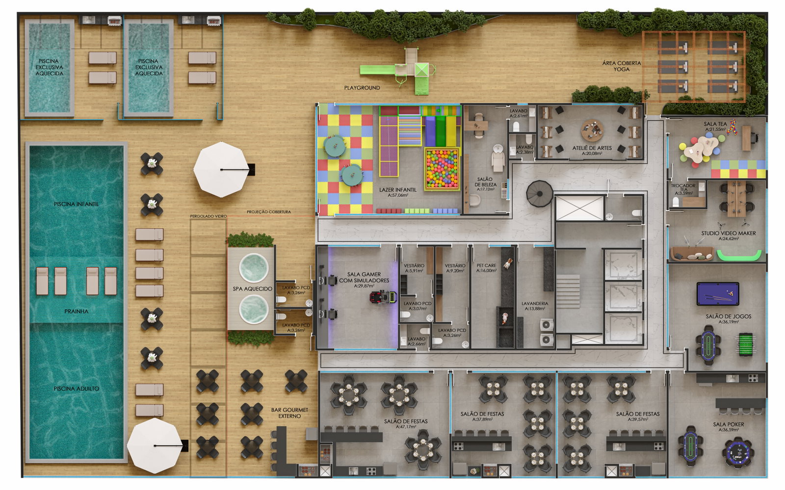 Planta Lazer (1 de 2) do Electron Tower