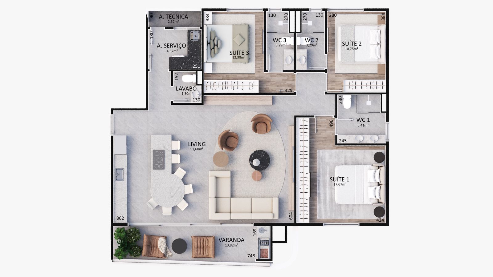 Planta 1 de Chelsea 922 Art Residence