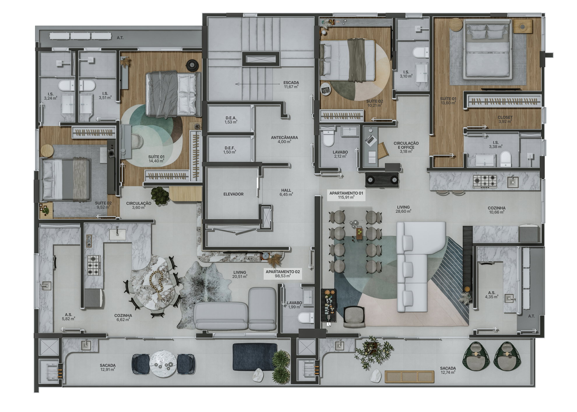 Planta 2 de Residencial Marena