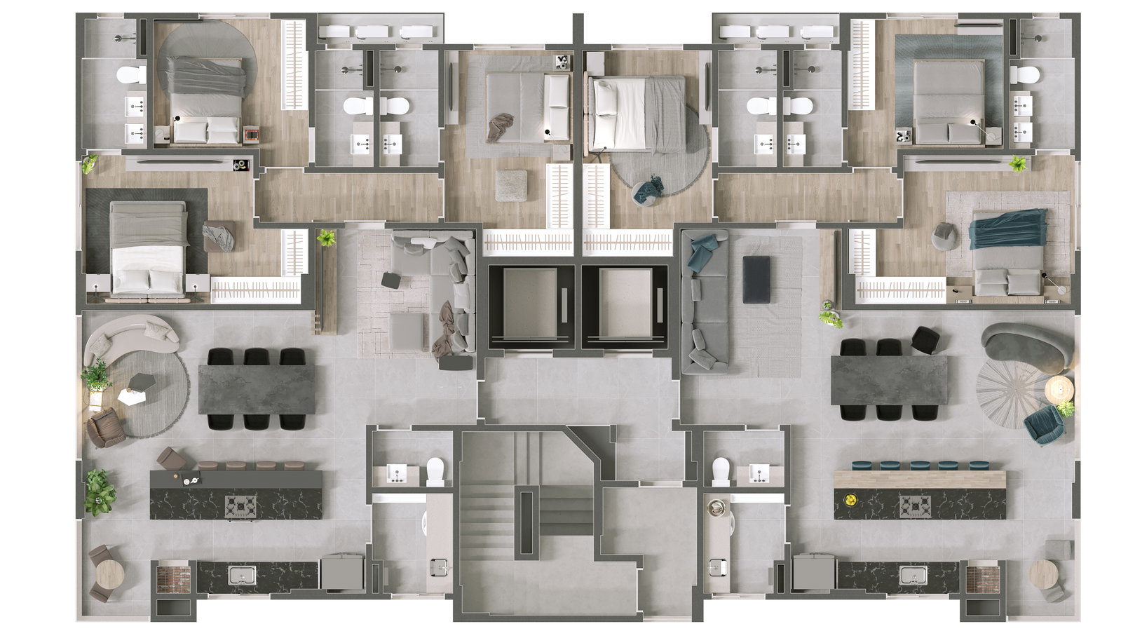 Planta 1 de Barra Residence