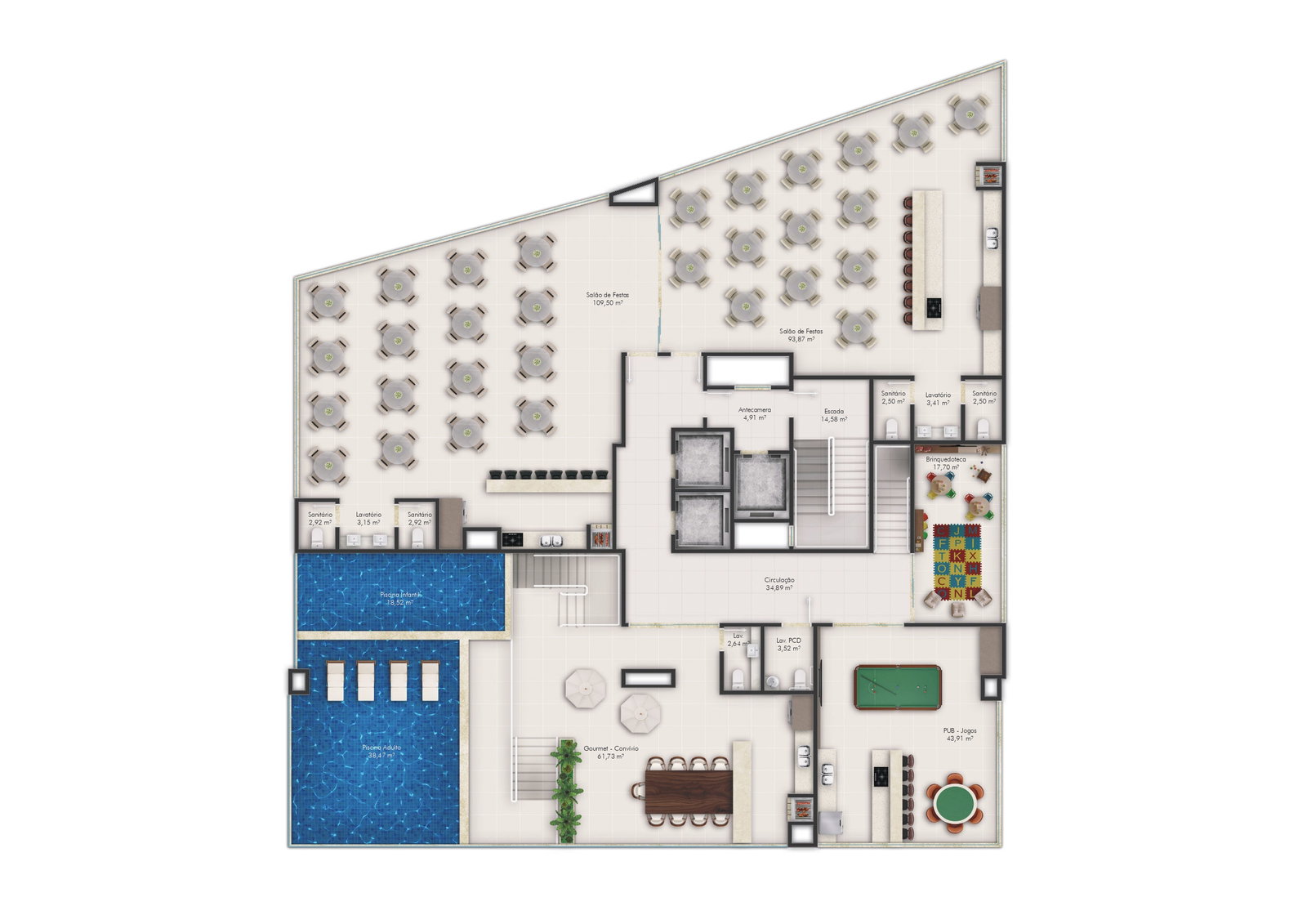 Planta Lazer (2 de 2) do Helsinki Home