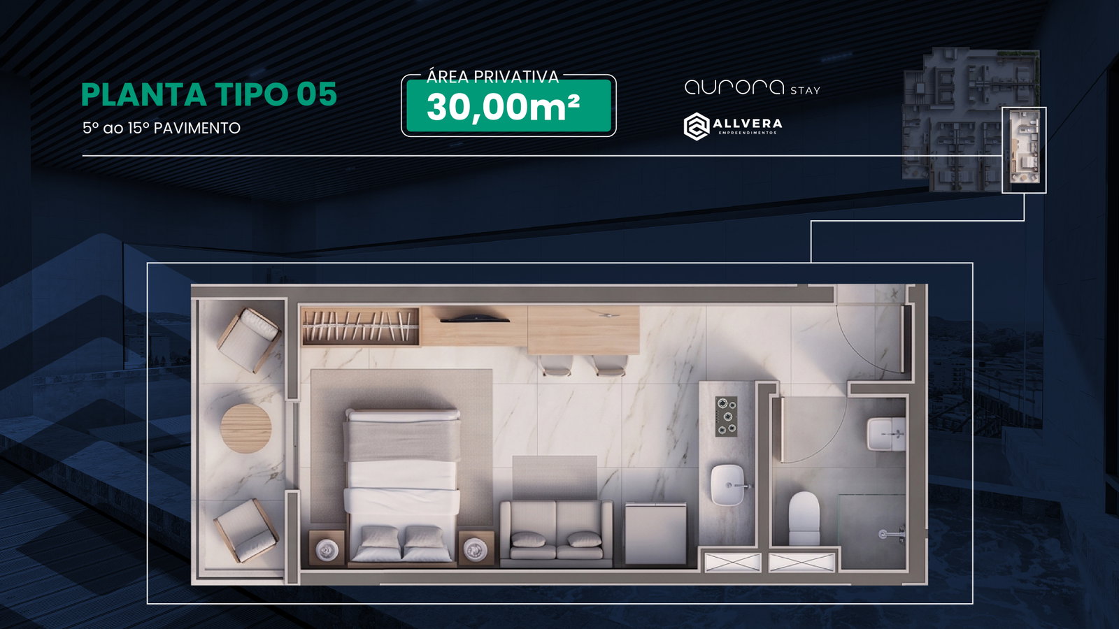 Planta 7 de Aurora Stay