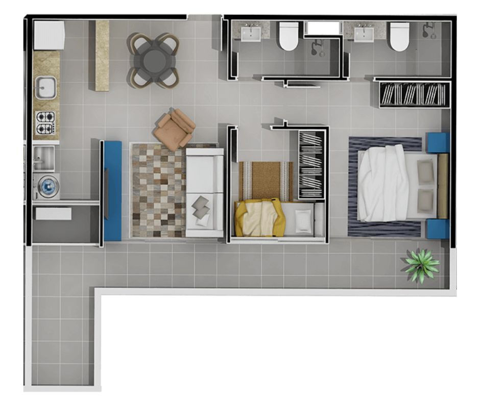 Planta 2 de Skyline Blue
