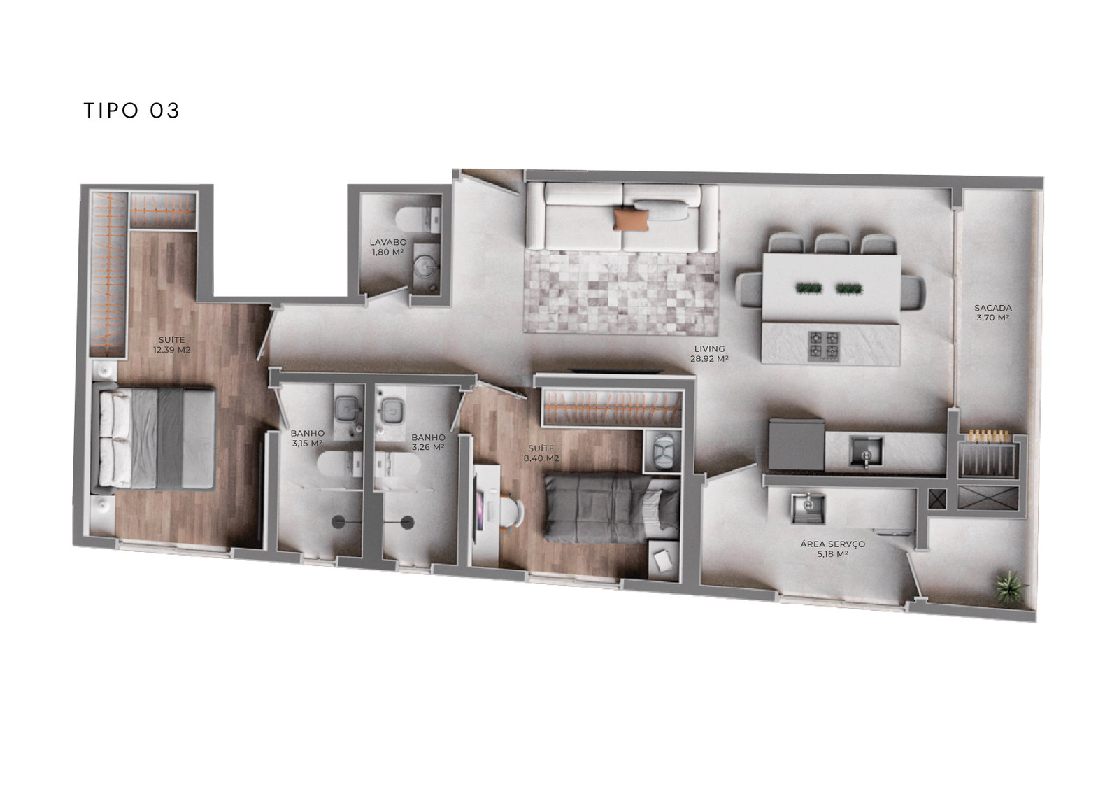 Planta 7 de Atrium Fazenda