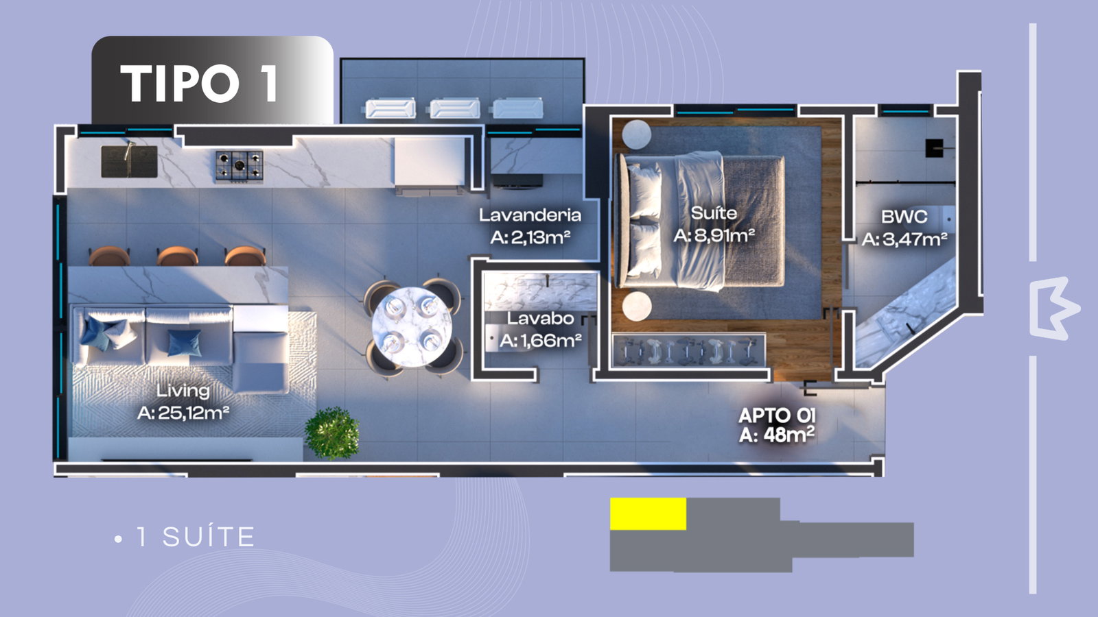 Planta 3 de Oceânico Flats