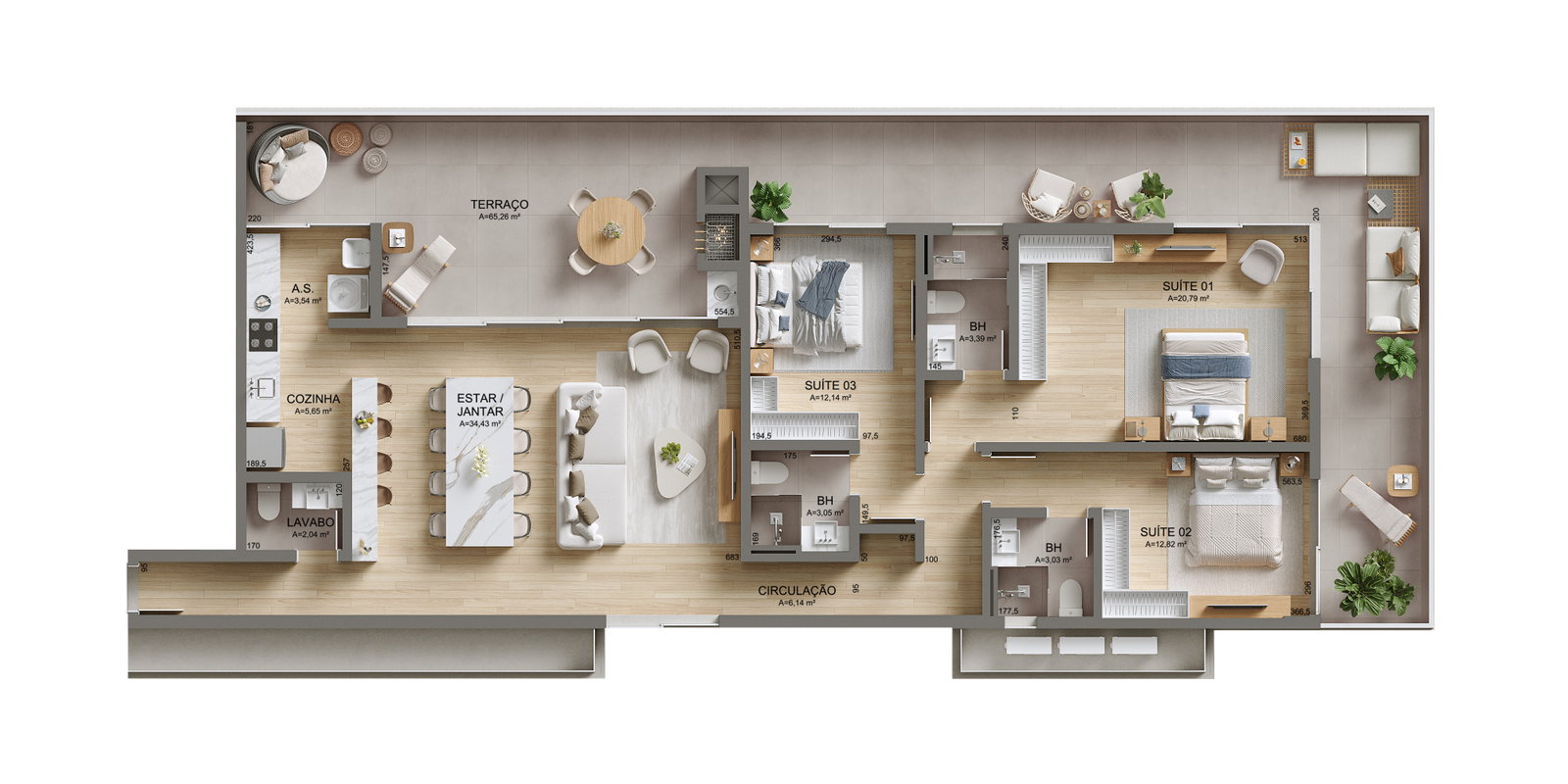 Planta 3 de Aten