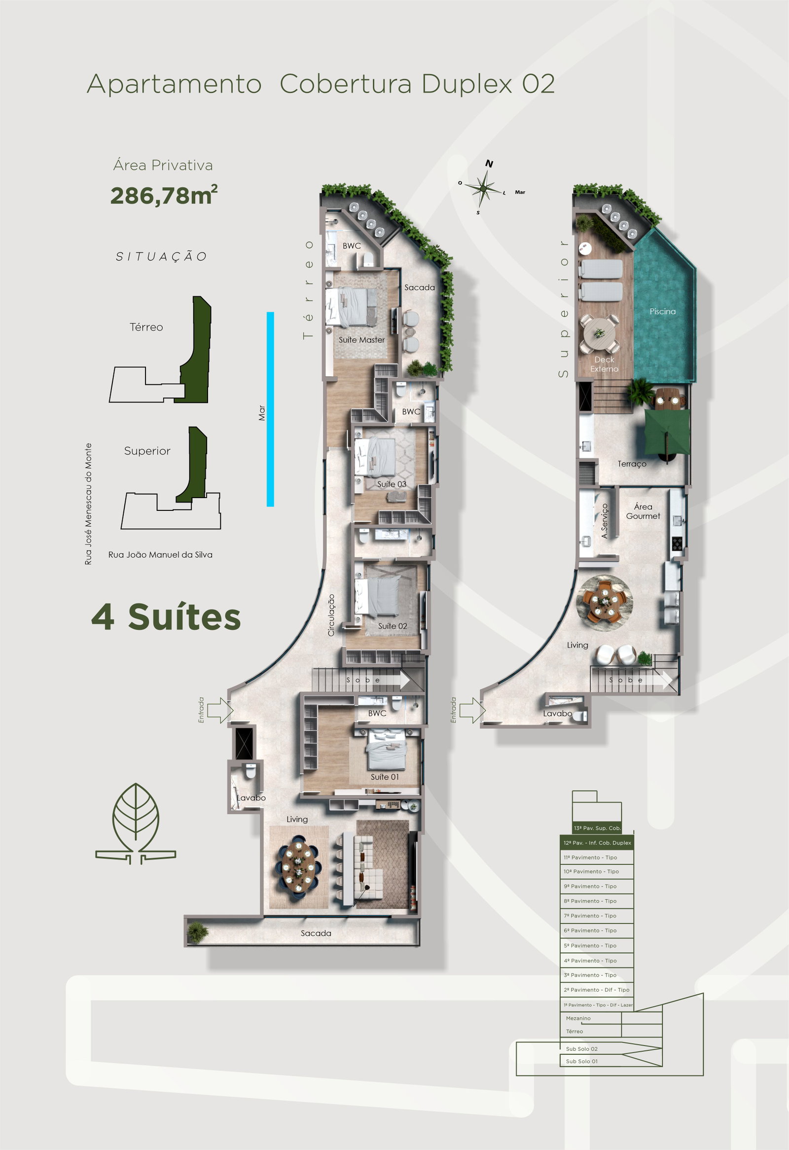 Planta 3 de Jardins Palace
