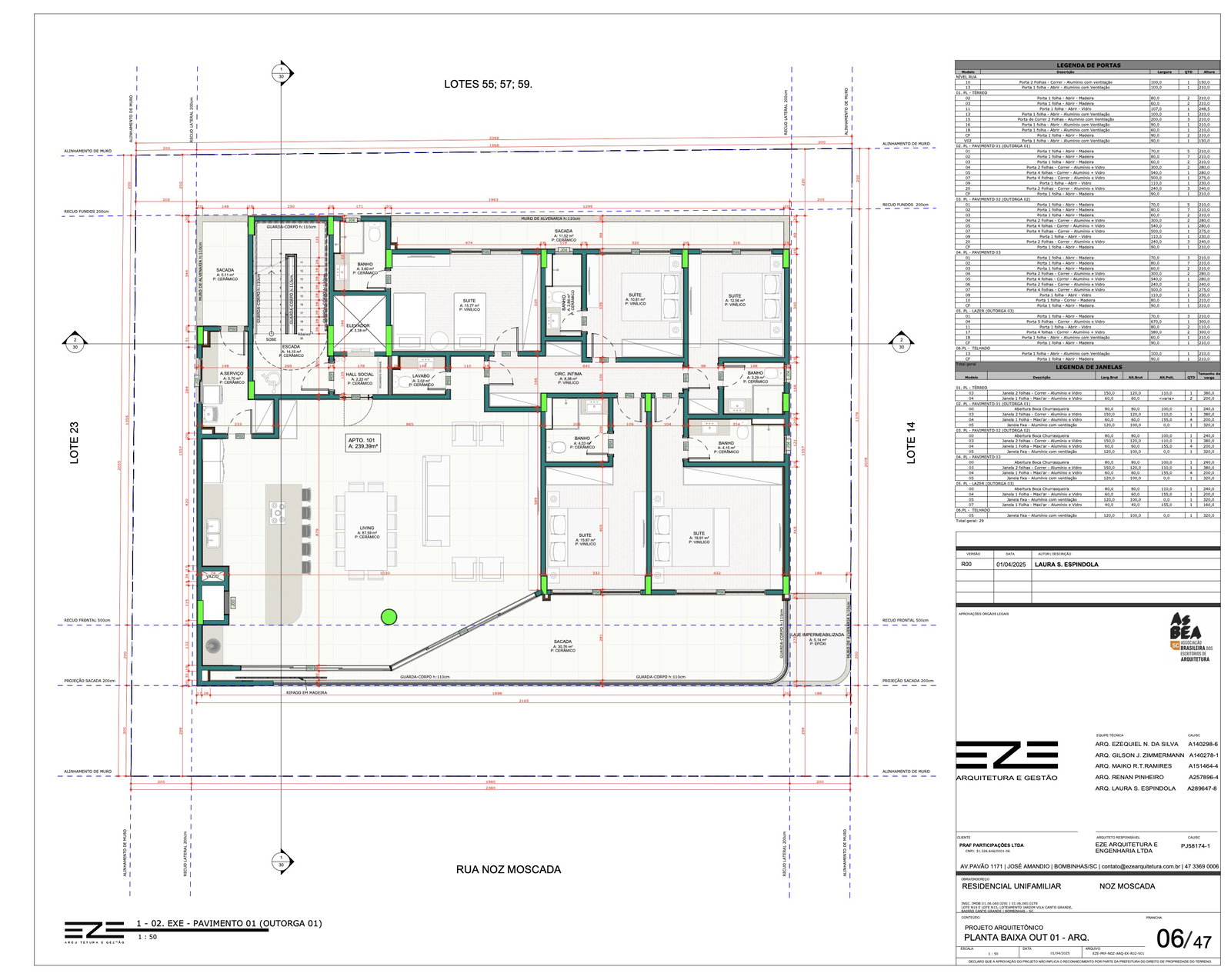 Planta Pavimento 01 (Outorga 01) do Family