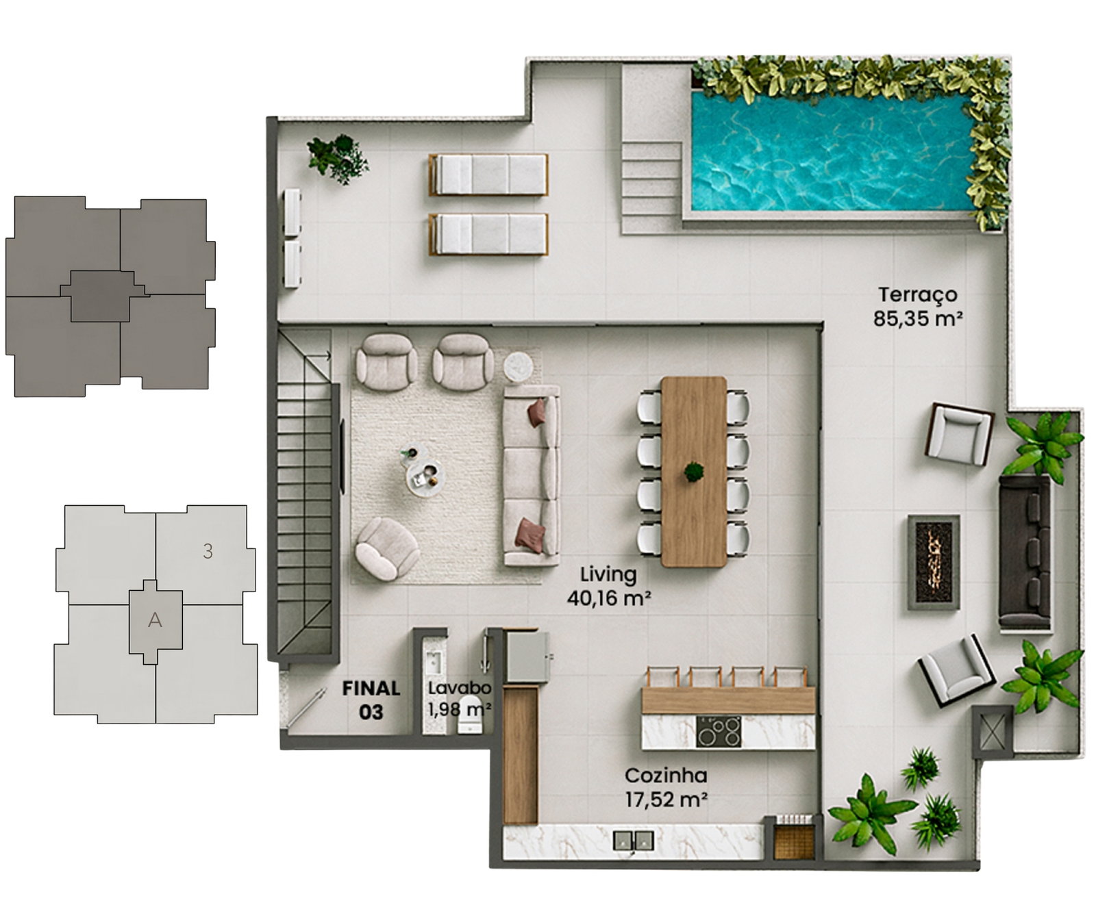 Planta 15 de Pátio Beira Rio