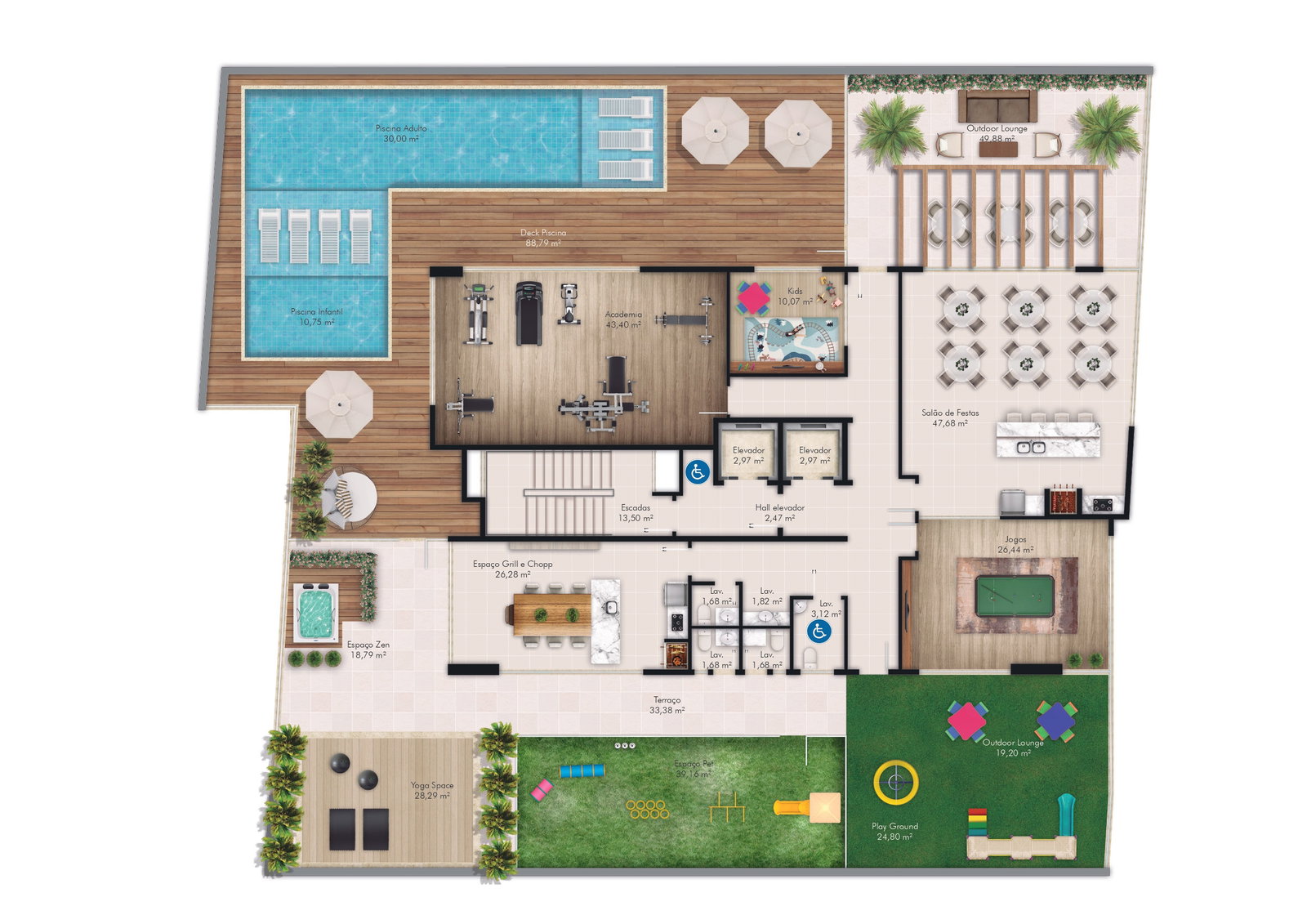 Planta Lazer do Celebration Village