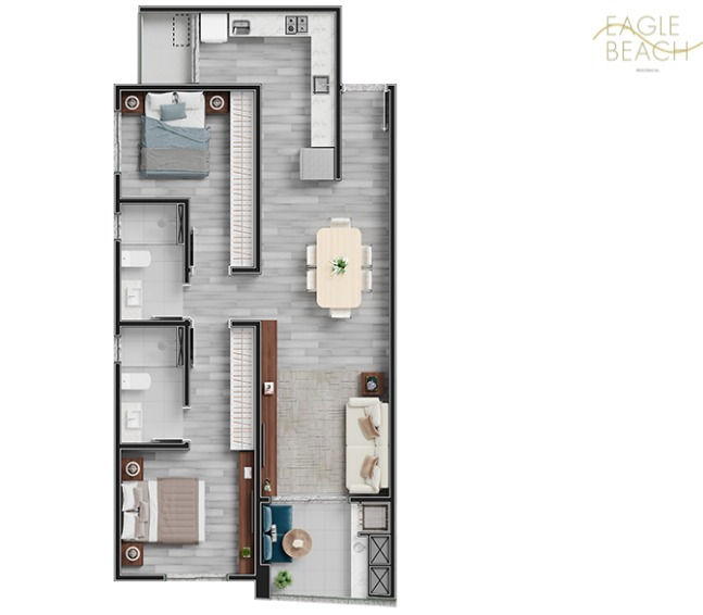 Planta 4 de Residencial Eagle Beach